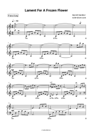 Notas, acordes Secret Garden - Lament For A Frozen Flower