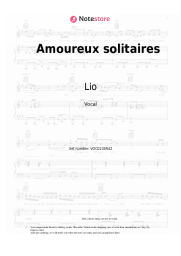 Notas, acordes Lio - Amoureux solitaires