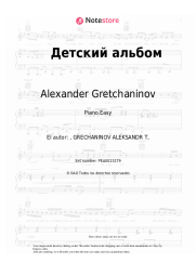 Notas, acordes Alexander Gretchaninov - Детский альбом