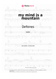 Notas, acordes Deftones - my mind is a mountain