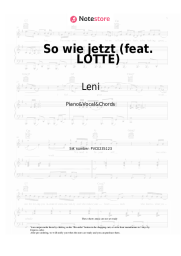 Notas, acordes Leni - So wie jetzt (feat. LOTTE)