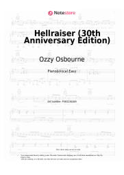 Notas, acordes Ozzy Osbourne, Motörhead, Lemmy - Hellraiser (30th Anniversary Edition)