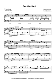 Notas, acordes Old Dominion - One Man Band