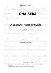 Notas, acordes Alexander Martsinkevich, Grigory Esayan - ONA SERA