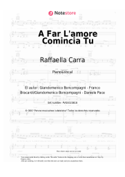 Notas, acordes Raffaella Carra - A Far L'amore Comincia Tu