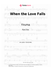 Notas, acordes Yiruma - When the Love Falls