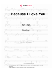Notas, acordes Yiruma - Because I Love You