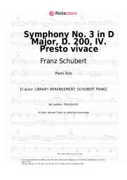 undefined Franz Schubert - Symphony No. 3 in D Major, D. 200: IV. Presto vivace