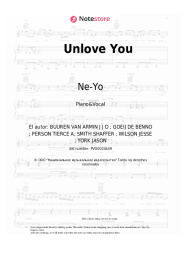 Notas, acordes Armin van Buuren, Ne-Yo - Unlove You