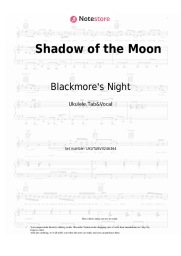 Notas, acordes Blackmore's Night - Shadow of the Moon