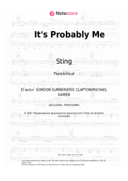 undefined Sting, Eric Clapton - It's Probably Me