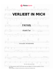 Notas, acordes FAYAN, Dalton - VERLIEBT IN MICH
