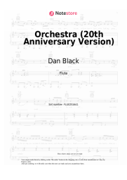 Notas, acordes Dan Black, Louane - Orchestra (20th Anniversary Version)