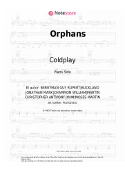 Notas, acordes Coldplay - Orphans