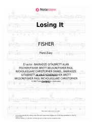 Notas, acordes FISHER - Losing It