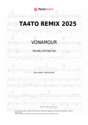 Notas, acordes VONAMOUR - ТА4ТО REMIX 2025