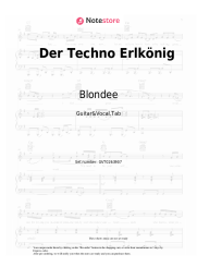 Notas, acordes Blondee - Der Techno Erlkönig
