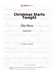 Notas, acordes Olly Murs, The Ordinary Boys - Christmas Starts Tonight