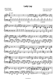 Notas, acordes Pierre Groscolas - Lady lay
