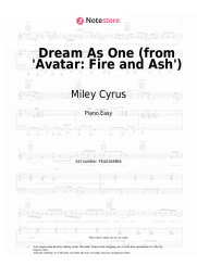 Notas, acordes Miley Cyrus - Dream As One (from 'Avatar: Fire and Ash')