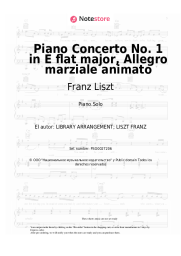 Notas, acordes Franz Liszt - Piano Concerto No. 1 in E flat major, Allegro marziale animato