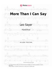 undefined Leo Sayer - More Than I Can Say