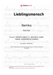 Notas, acordes Namika - Lieblingsmensch
