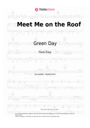 Notas, acordes Green Day - Meet Me on the Roof