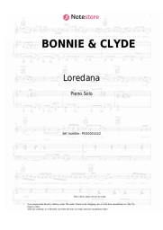 Notas, acordes Loredana, Mozzik - BONNIE & CLYDE