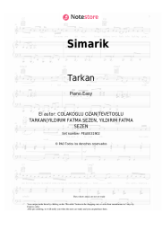 Notas, acordes Tarkan - Simarik