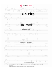 Notas, acordes THE ROOP - On Fire