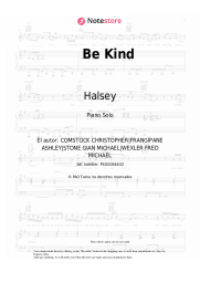 Notas, acordes Marshmello, Halsey - Be Kind