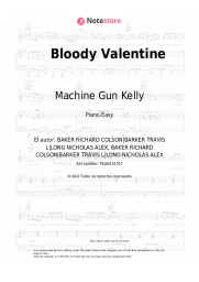 Notas, acordes Machine Gun Kelly - Bloody Valentine