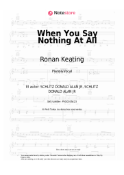 Notas, acordes Ronan Keating - When You Say Nothing At All
