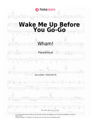 Notas, acordes Wham! - Wake Me Up Before You Go-Go