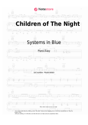 Notas, acordes Systems in Blue - Children of The Night