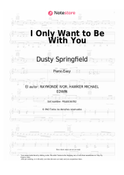 Notas, acordes Dusty Springfield - I Only Want to Be With You