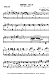 Notas, acordes Julius Fucik - Florentiner Marsch, Op.214