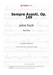 Notas, acordes Julius Fucik - Sempre Avanti, Op. 149