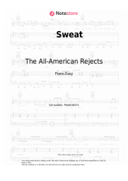 Notas, acordes The All-American Rejects - Sweat