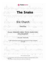 Notas, acordes Eric Church - The Snake