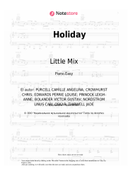 Notas, acordes Little Mix - Holiday