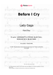 undefined Lady Gaga - Before I Cry