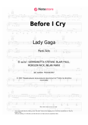 undefined Lady Gaga - Before I Cry