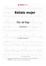 Notas, acordes Flor de Rap, Denise Rosenthal - Báilalo mujer