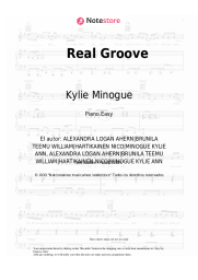 Notas, acordes Kylie Minogue, Dua Lipa - Real Groove