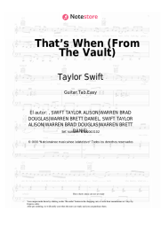 undefined Taylor Swift, Keith Urban - That’s When (From The Vault)