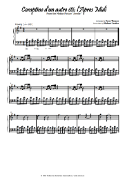 Notas, acordes Yann Tiersen - Comptine autre ete
