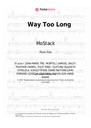 Notas, acordes Nathan Dawe, Anne-Marie, MoStack - Way Too Long