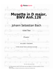 undefined Johann Sebastian Bach - Musette in D major, BWV Anh.126
